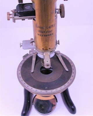 Antique Vintage Ernst Leitz Petrographic Microscope 5