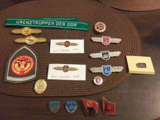 East German (ddr) Classification Badges Pins Gst East Germany Vintage Patch Etc