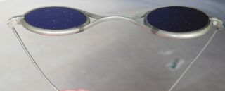 Antique 19th Century Figure 8 Cobalt Blue Sun Glasses Spectacles Kiln Steam Punk 2