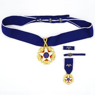Cased Us Order Presidential Medal Of Freedom,  Service Ribbon,  Full Set,  Top Rare