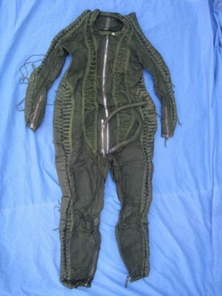 Surplus Chinese Mig Fighter Pilot Pressure Anti G Flight Suit Dc - 1 W Bag Marked