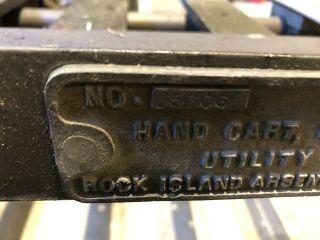 1943 Rock Island Arsenal M3A4 WW11 Hand Cart 5