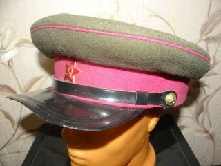 Ussr Soviet Army Rkka Visor Hat Red Army Infantry & Smersh Officer M 1939 Ww2