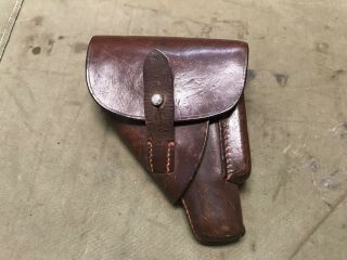 99j Wwii German Walther Pp Ppk Leather Holster - Brown