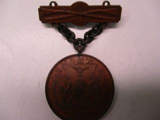 Us National Guard Of Pennslyvania Marksmanship Medal Dated 1894