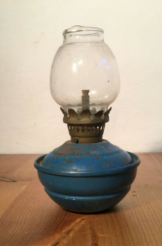 English Vintage Kelly Pixie Nursery SA - VU Oil Lamp,  Clear Glass Shade,  Paraffin 2