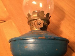 English Vintage Kelly Pixie Nursery SA - VU Oil Lamp,  Clear Glass Shade,  Paraffin 4