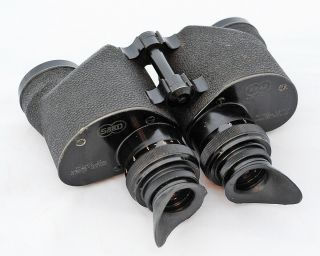 Ww2 Us Navy Mk.  43 Sard 6x42 Wide Field Binoculars With Case - Brilliant View