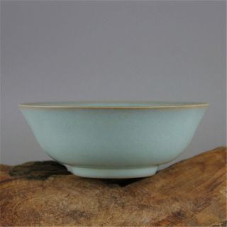 Chinese Old Ru Kiln Azure Glaze Branch Nail Porcelain Bowl