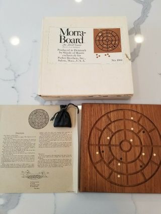 Rare Piet Hein Morra Board Game Skjode Of Skjern Denmark Parker Bros Vintage 60s