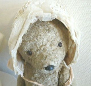 c.  1880 Antique French Lacey Babys Bonnet 6