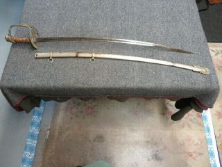 INDIAN WARS US ARMY MODEL 1872 CAVALRY SABER SWORD - D.  ABBATE & F.  DE CARO YO 8