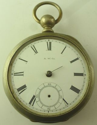 Antique Waltham P.  S.  Bartlett Pocket Watch - Model 1857 - Parts / Repair