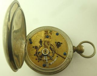 Antique Waltham P.  S.  Bartlett Pocket Watch - Model 1857 - Parts / Repair 8