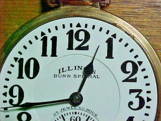 Illinois G/F 16S 23J 163 Sixty Hour Bunn Special With Bunn Special Marked Dial 3