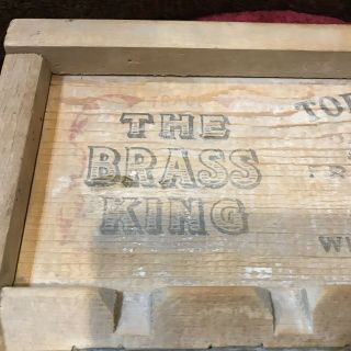 Vintage National Washboard.  No 801.  The Brass King 3