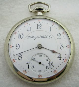 Antique 16s Illinois Washington Watch Liberty Bell 17 Jewel Pocket Watch
