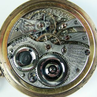 Illinois GRADE 299 Antique Vintage Pocket Watch (21 JEWEL) Open Face Gold Fill 7
