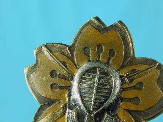 Imperial Japanese Japan WW2 NCO Gold Mask Army Proficiency Badge 1C Swordmanship 9