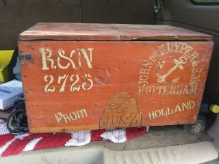 Antique Wood Advertising John De Kuyper Crate Rare