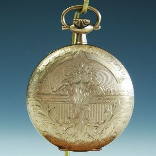 Antique Vintage Elgin Grade 344 Hunters Case Gold Filled Pocket Watch