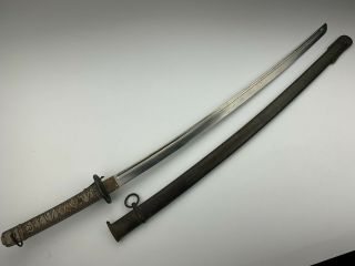 Late Ww2 Japanese Type 95 Nco Samurai Sword