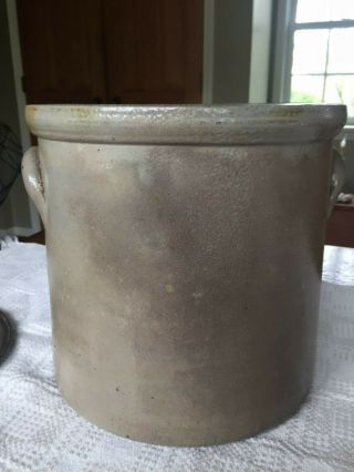 Antique / Vintage Haxstun & Co Fort Edward NY 2 Gallon Jug Stoneware Crock Blue 5
