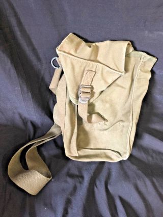 Vintage Army Military Green Canvas Shoulder Messenger Bag Satchel