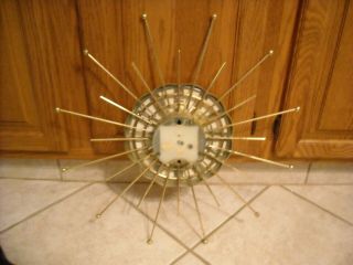 Vintage LUX Starburst 8 Day Wall Clock - Robert Shaw 1963 HAS KEY. 4