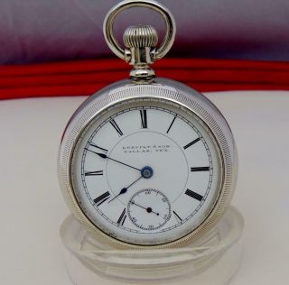 Antique 1893 Rockford 9 Jewels Pocket Watch In Oresilver Case - 18s - Runs