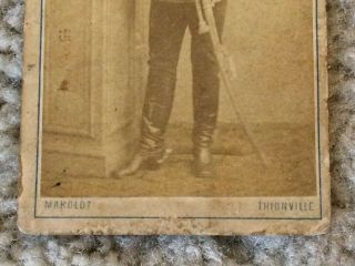 CDV prussian 1870 war Uhlan cavalry trooper taked in newly annex thionville 5