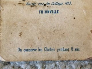 CDV prussian 1870 war Uhlan cavalry trooper taked in newly annex thionville 8