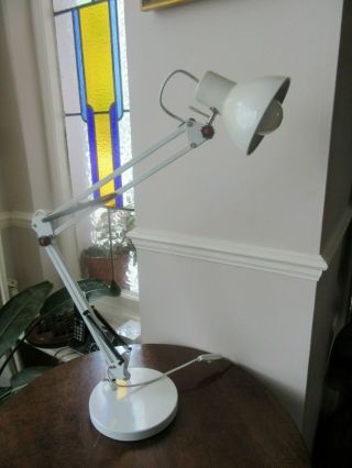 Vintage Anglepoise Style Desk Lamp White