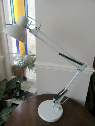 Vintage Anglepoise style desk lamp white 2