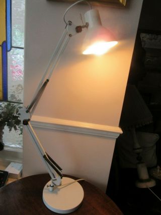 Vintage Anglepoise style desk lamp white 4