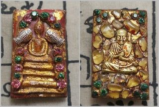 Antiques Naga Phra Somdej Relics Lp Toh Wat Phra Kaew Thai Buddha Amulet P33