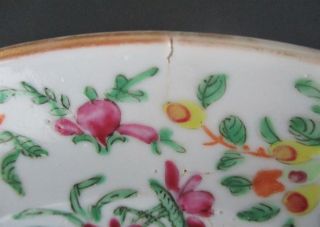 Antique Chinese Famille Rose Celadon Porcelain Plate 8