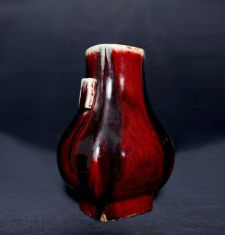 Vintage Unique Chinese Porcelain Vase Bottle Marked Qianlong Fa773