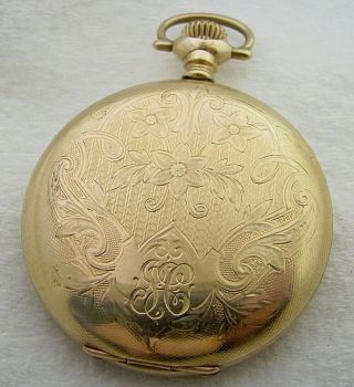 Antique 16s Illinois Arlington 17 Jewel Gold Filled Hunter Pocket Watch