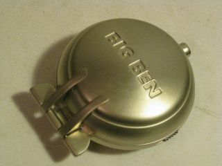 Parts / Repair Folding Compact Big Ben Alarm Clock Metal Pocket Watch Style
