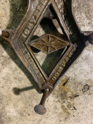 Antique Norvell Shapleigh Hardware Co Barn Door Hangers Norleigh Diamond 10” 3