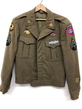 Rare Ww2 Paratrooper 82nd & 17th Airborne Jacket 513th Vet