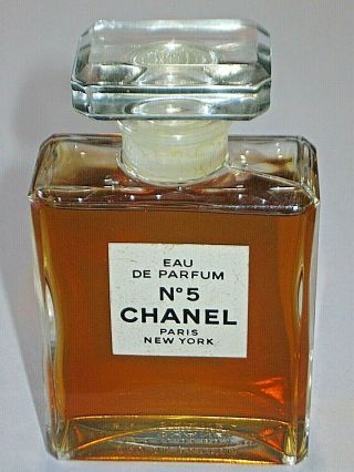 Vintage Perfume Bottle Chanel No 5 - Edp - 50 Ml 1.  7 Oz - Open - Full