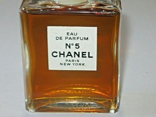 Vintage Perfume Bottle Chanel No 5 - EDP - 50 ML 1.  7 OZ - Open - Full 3