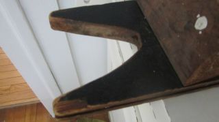 Antique boot jack.  Old black paint and great patina. 4
