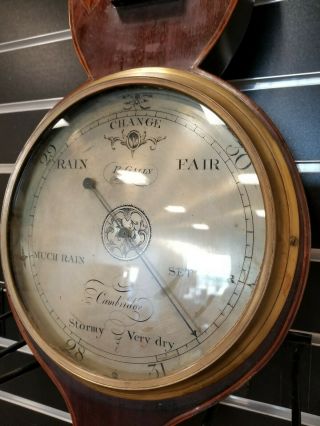 Antique P.  Gally Barometer Thermometer Combo Banjo Style 1820s 2