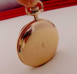 1917 Elgin B.  W.  RAYMOND 19 Jewels Pocket Watch in 14 K GOLD FILLED CASE 16s RUNS 2