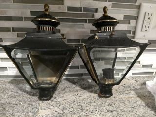 2 - Vintage Street Lamp Aluminum Light Fixtures