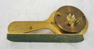 Vintage Brass Mid Century Linden Guild Figural Hand Mirror Alarm Clock Repair 6