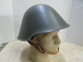 Vintage East German Ddr Nva Gdr Steel Helmet Cold War M56 Size Ii Medium 1974